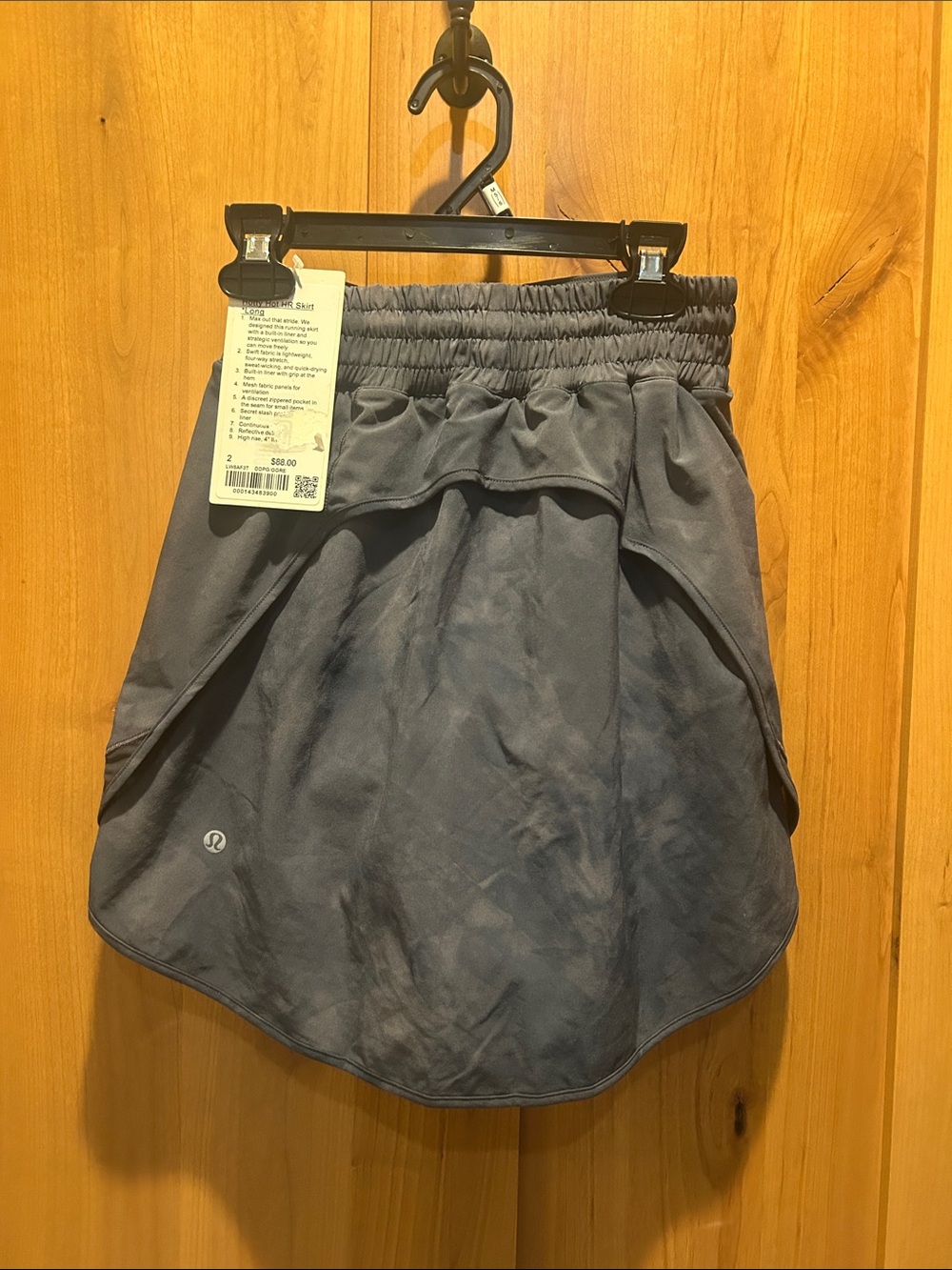 lululemon athletica Slate Gray Athletic Skort with Built-In Shorts